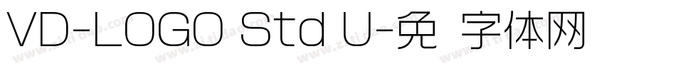 VD-LOGO Std U字体转换